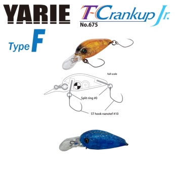 VOBLER YARIE JESPA 675 T-CRANKUP JR TYPE F 2.8MM 1.8GR CULOARE C32 IT BLUE