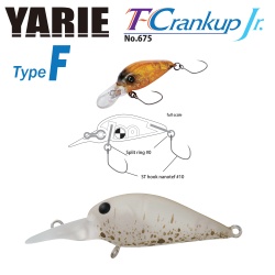 VOBLER YARIE JESPA 675 T-CRANKUP JR TYPE F 2.8MM 1.8GR CULOARE C3 AKAYARI