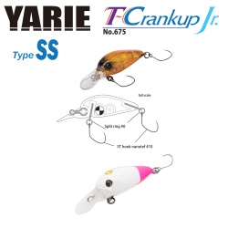 VOBLER YARIE JESPA 675 T-CRANKUP JR TYPE SS 2.8MM 2.1GR CULOARE C25 SIRO PINO