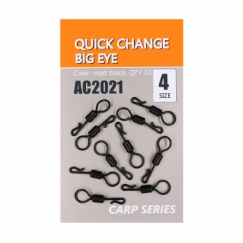 AGRAFA ORANGE NO.4 QUICK CHANGE NEGRU MAT OCHET MARE 10BUC - Img 3