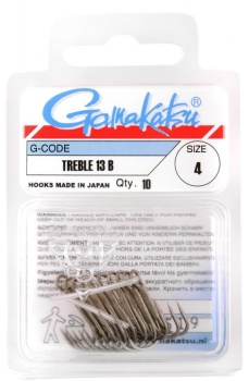 ANCORA GAMAKATSU 13N TREBLE NICKEL NR.6 10BUC/PL - Img 2