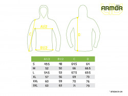 BLUZA CU GLUGA DELPHIN UV ARMOR 50+ XXXL