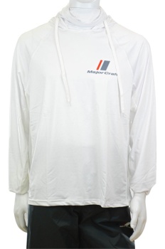 BLUZA MAJOR CRAFT UV SUN PROTECTION HOODIE 3L White