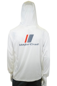 BLUZA MAJOR CRAFT UV SUN PROTECTION HOODIE 4L White - Img 2