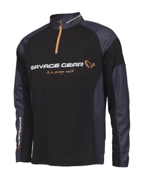 BLUZA SAVAGE GEAR TOURNAMENT GEAR BLACK INK MAR.S - Img 2