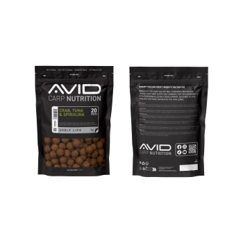 BOILIES AVID CARP CRAB TUNA & SPIRULINA 20MM 1KG - Img 7