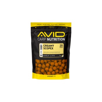BOILIES AVID CARP CREAMY SCOPEX 20MM 1KG - Img 1