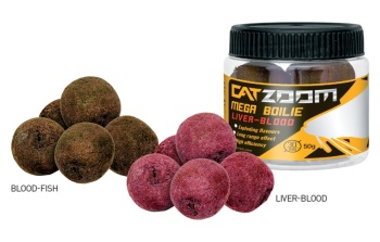 BOILIES CATZOOM CATFISH MEGA BOILIE 30mm 50gr Blood Fish
