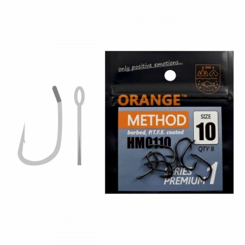 CARLIG ORANGE NO.10 METHOD HOOK SERIES 1