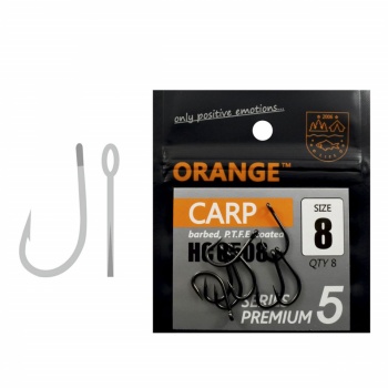 CARLIG ORANGE NO.12 CARP HOOK SERIES 5