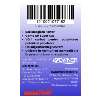 CARLIG OWNER 10771 2X-STRONG GUN BLACK SUPER KUE NO: 8/0 BUC/PAC 5 - Img 7