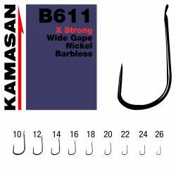 CARLIGE KAMASAN B611 NR 12 F/BARB 10BUC/PLIC