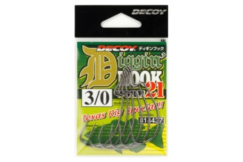 CARLIGE OFFSET DECOY WORM 21 DIGGIN HOOK NR.1/0 7BUC/PLIC