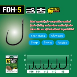 CARLIGE OWNER FDH-5 BARBLESS ISEAMA W/EYE BLACK CHROME NR.16, BUC/PAC 10