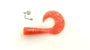 COADA DE SCHIMB VOBLER STRIKE PRO WOLF TAIL JR. ORANGE GLITTER