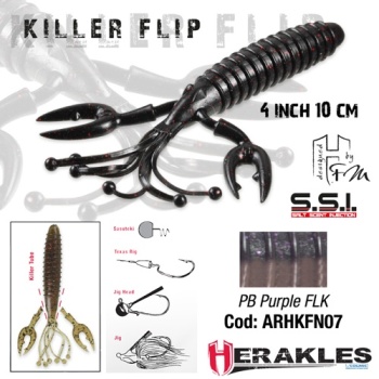 CREATURA HERAKLES KILLER FLIP 4 10cm PB PURPLE FLK