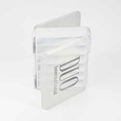 CUTIE DUO REVERSE LURE CASE D86 14X10.4X3.2CM PEARL BLACK/GOLD LOGO