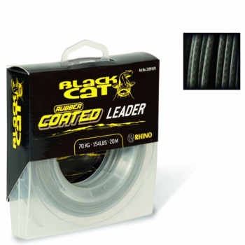 FIR BLACK CAT RUBBER COATED LEADER 1.00MM 20M GREY - Img 2