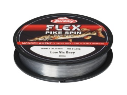FIR MONOFILAMENT BERKLEY FLEX PIKE SPIN 300M/327YD, 0,25MM, 4,8KG/11LB TRANSPARANT GREY