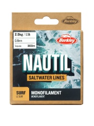 FIR MONOFILAMENT BERKLEY NAUTIL SURF MONOFILAMENT 600M/660YD, 0,20MM, 3,1KG/6,8LB TURQUOISE