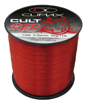 FIR MONOFILAMENT CLIMAX CULT CRAP RED 1000m 0.25mm