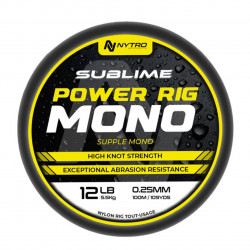 FIR MONOFILAMENT NYTRO 100M SUBLIME POWER RIG MONO 0.25MM 100M 5.5KG