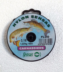 FIR MONOFILAMENT SENSAS PREDATOR FLUO 0,16MM/1,92KG/150M