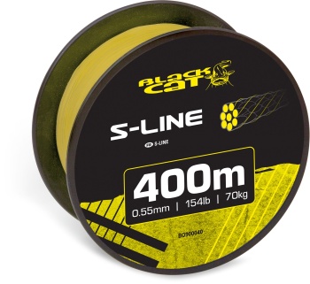 FIR TEXTIL BLACK CAT S-LINE 400M 0.55 70KG YELLOW