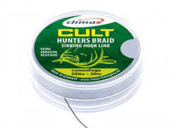 FIR TEXTIL CLIMAX CULT HUNTERSBRAID SINKING HOOKLINK 20M 30LB CAMOUFLAGE