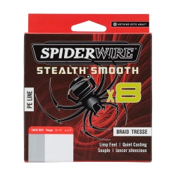 FIR TEXTIL SPIDERWIRE STEALTH X8 0.19MM 300M 18.0KG CODE RED