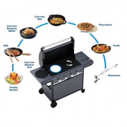 GRATAR PE GAZ CAMPINGAZ SELECT 3 LX PLUS