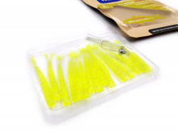GRUB MUSTAD AJI SPLIT TAIL 5CM CLEAR CHARTREUS 12BUC/PL