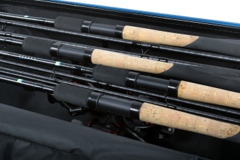 HUSA RIGIDA PRESTON HARDCASE ROD SAFE 4 LANSETE + 4 MULINETE 194X25X14CM - Img 4