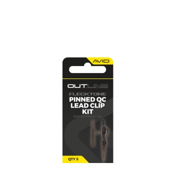 KIT MONTURA PLUMB PIERDUT AVID CARP OUTLINE FLECKTONE PINNED QC LEAD CLIP 5BUC/PLIC