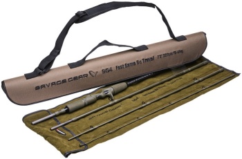 LANSETA SAVAGE GEAR SG4 FAST GAME BC TRAVEL ROD 2.21M 30-80G 4BUC - Img 2