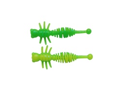 LARVA BERKLEY POWERBAIT POWER LARVAE 40MM SPRING GREEN / SUNSHINE YELLOW
