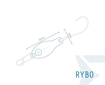 LINGURITA OSCILANTA DELPHIN RYBO 0.5G WAMP HOOK #8 SNAP 00 - Img 12