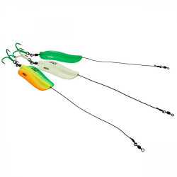 LINGURITA OSCILANTA MADCAT A-STATIC RATTLIN INLINE SPOONS 125GR GREEN