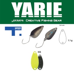LINGURITA OSCILANTA YARIE JESPA 706 T-SPOON 1.1GR CULOARE H3 CHART GLITTER