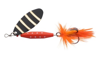 LINGURITA ROTATIVA ABU GARCIA REFLEX RED 6.5CM / 18G LF ZEBRA
