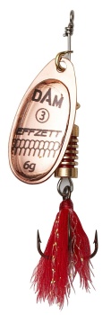 LINGURITA ROTATIVA DAM STANDARD DRESSED SPINNER NR.5 12G S COPPER