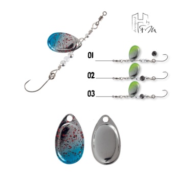 LINGURITA ROTATIVA HERAKLES CLEVER SPIN 1.5gr Culoare 35 Skynet Silver