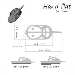 MOMITOR METHOD FEEDER ORANGE HAND FLAT DF470 70GR BULK