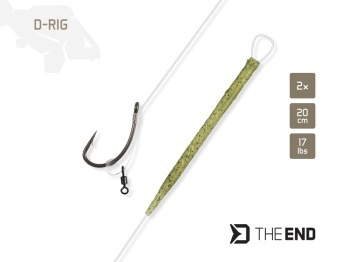 MONTURA DELPHIN THE END D-RIG / 2BUC 20 CM / 17LBS / #6 - Img 2