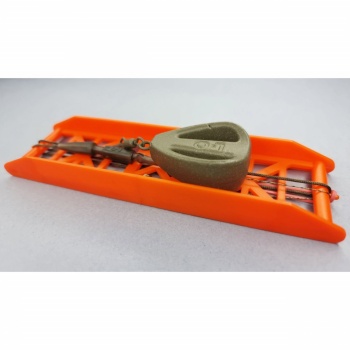 MONTURA PLUMB PIERDUT + RIG CRAP NO.39 ORANGE LEAD CLIP LEAD FEED 85GR - Img 3