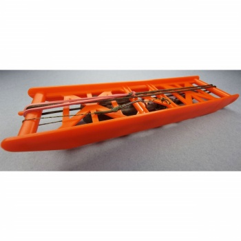 MONTURA PLUMB PIERDUT + RIG CRAP NO.70 ORANGE POWER CLIP GRIP 85GR - Img 2
