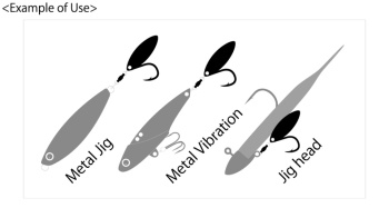 PALETA MAJOR CRAFT KANTAN BLADE HOOK SINGLE #8 #002 Silver - Img 2
