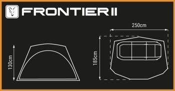 PANOU FRONTAL DIN PÎNZĂ CORT FOX FRONTIER II - CAMO MOZZY MESH - Img 4