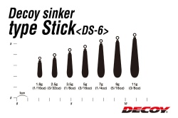 PLUMBI DECOY DS-6 SINKER TYPE STICK 3.5GR 5BUC/PLIC