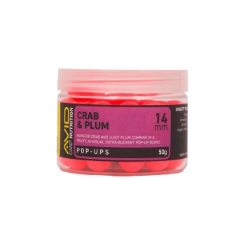 POP-UP AVID CARP CRAB & PLUM 14MM PINK